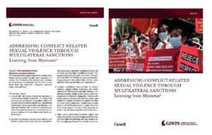 Image shows two covers, the one on the left the cover for the policy brief and the one on the right is for the report