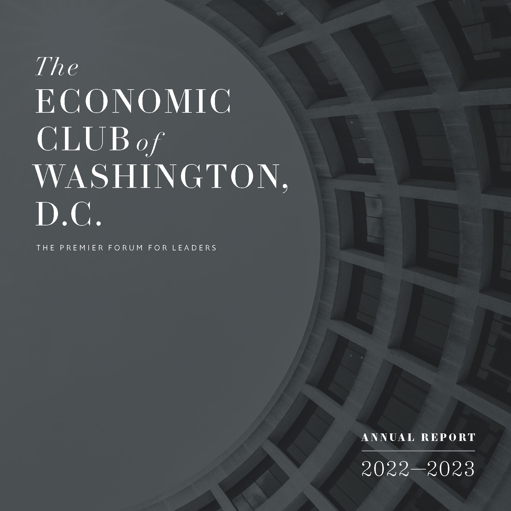 Economic Club 2023 Annual Report Cover
